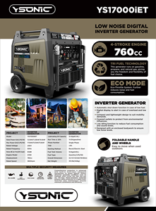 Générateurs électriques 17 kW 17000 Watts, générateur tri-énergie (gaz naturel, électrique), générateur portable 230 V/380 V, générateur à onduleur - Product Image 4