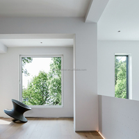 Ventanas de Aluminio de Lujo con Diseño de Persiana de Vidrio Templado, Construcción Duradera para Viviendas Pasivas y Villas