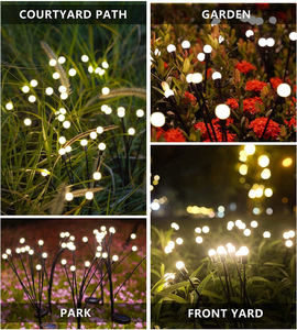 Luci Solari da Giardino in Plastica a LED, Lampade a Energia Eolica Impermeabili per Esterni, Giardino e Cortile - Product Image 3