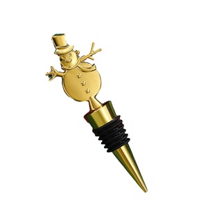Christmas Snowman <b>Bottle</b> <b>Stopper</b> Metal Wine Preservation Seal Party Gift - Product Image 5