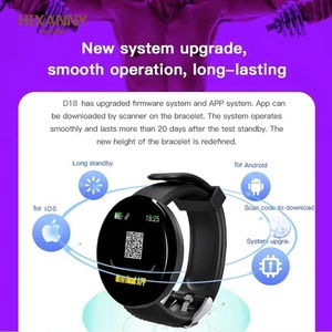 Smartwatch D18 con Monitoraggio della Frequenza Cardiaca, del Sonno e della Pressione Sanguigna, Braccialetto Fitness Digitale per Uomini e Donne - Product Image 6