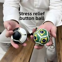 Porte-clés pendentif en plastique écologique, anti-stress, promotionnel, pour fans de football américain, avec motifs de drapeaux nationaux multiples