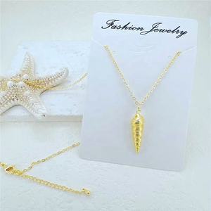 Collar de dijes de circonia cúbica de estilos de verano, collar con colgante chapado de nueva llegada, joyería de circonia cúbica de moda al por mayor - Product Image 1