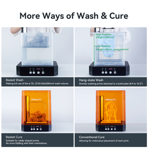 Station de lavage et de durcissement Creality UW-03 <span class=keywords><strong>2</strong></span> en 1, machine à résine pour imprimante 3D, mise à niveau 405 nm, boîte rotative de durcissement UV pour LCD/DLP/SLA - Product Image 2