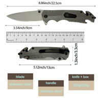 Couteau pliant portable en acier inoxydable pour camping, chasse, bricolage, OEM personnalisable, de poche, léger, durable, haute performance