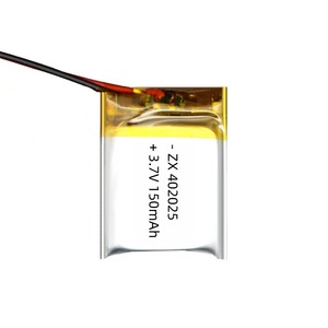 Usine en gros 3.7V 150mah 402025 batterie Lipo Lithium Ion polymère Rechargeable pour ordinateur portable thermomètre Stock batterie médicale - Product Image 3