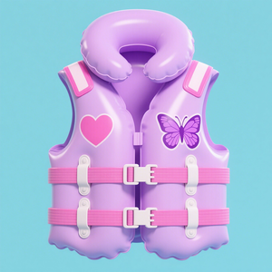 سترة سباحة قابلة للنفخ مخصصة للأطفال من مادة PVC مع إمكانية تخصيص اللون والشعار للتزلج على الماء والاستخدام الخارجي - Product Image 3