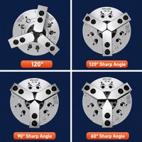 Mandrin hydraulique durable à 3 mors, 6, 8, 10 pouces, à alésage traversant, solide, norme taïwanaise, kit d'outils de maintien de pièce pour tour CNC