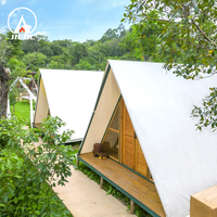 Maison en bois de luxe léger Jieol A2 pour restauration, espace privé, hôtels et complexes hôteliers en plein air, résistant aux UV, imperméable, ignifuge 3x3m