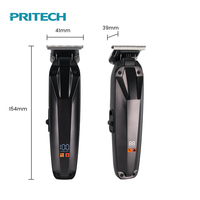 Tondeuse à cheveux professionnelle PRITECH, moteur puissant 7200 tr/min, tondeuse sans fil 1200 mAh, charge rapide 1,5 h, outil de toilettage pour hommes