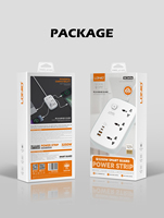 LDNIO SC3416 Date 65W GaN UK/US/EU Plug Universal Surge Protector Avec USB PD Extension Socket Power Strip Extension Socket