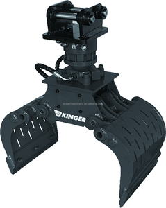 Grapa Hidráulica Giratoria para Demolición y Clasificación KINGER, Grapa Hidráulica para Trabajos de Construcción - Product Image 4
