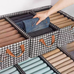 Organisateur de vêtements pliable en gros boîte de rangement polyvalente pour jeans, soutiens-gorge, sous-vêtements vêtements de bébé - Product Image 5