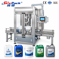 Machine de remplissage automatique par pesage pour seaux de peinture, liquides solvants, seaux de 20L, fûts d'huile de cuisson et bidons
