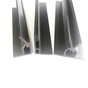 Soundproof plastic extrusion walling profiles pvc stretch edge frame mounting track rails wall fabric track fabric walls