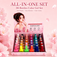 Kit de vernis gel vegan de haute qualité, 36 couleurs, style français, sans HEMA, sans TPO, pour ongles UV LED, marque privée, faible MOQ, vente en gros