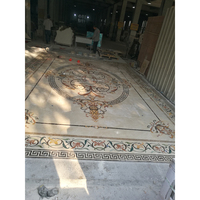Fournisseur chinois personnalisé Italie motif fleurs maison marbre sol design