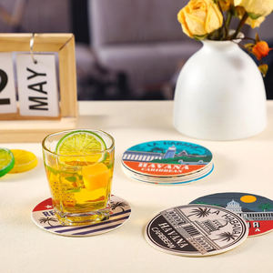 도매 디자인 인쇄 사용자 정의 로고 커피 컵 음료 맥주 패드 일회용 광고 판지 흡수성 종이 코스터 - Product Image 3