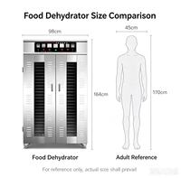 Industriële fabrieksgroothandel 32-laags elektrische voedseldroger, fruitdroger, dehydrator machine