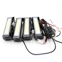 Lumière stroboscopique LED bleue ultra brillante pour calandre de voiture 12V 24V Lumières stroboscopiques LED automatiques pour véhicules camions
