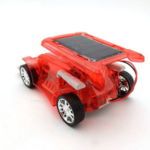 Hete Aanbieding Zonne-aangedreven Speelgoed DIY Wetenschap Techniek Truck Kit Transparante Kunststof Bulldozer Speelgoed - Product Image 4