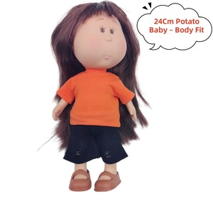 Zsiga Moda Büyük Beden Çocuklar için T-Shirt 1 8 Ölçekli Patates Bebek Yelek Kumaş Kısa Kollu Gömlek 14+ Yaşlar için - Product Image 3