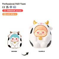 Boîte Mystère Thème Animaux de Dessin Animé : Figurine en Résine Personnage Coquin du Zoo, Figurine Mignonne en Costume d'Animal, Article de Collection