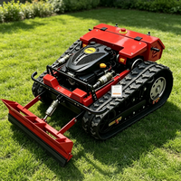 Livraison Gratuite SDLOT Tondeuse à Gazon Industrielle sur Chenilles CE EPA EURO5 Robot RC Sans Fil Coupe-Herbe Multifonctionnel pour Jardin