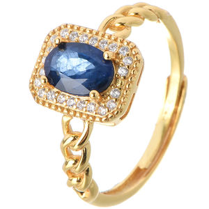 Anelli Certificati con Zaffiro Blu Naturale e Diamanti per Gioielleria Fine, Ordini all'Ingrosso e Distribuzione Mondiale - Product Image 5