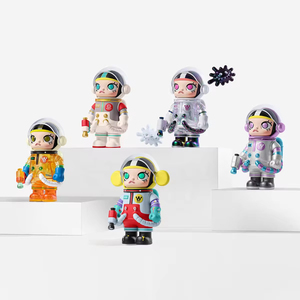 Produit phare 100% Original pour POP MART Supermarket Giant V1 Space Molly Série de boîtes mystères 100% Jouets de mode en résine PVC durable - Product Image 4