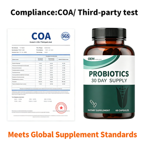 Cápsulas Probióticas Sin GMO de Marca Privada OEM con Extracto de Maíz con Tributirina para Vendedores de Amazon FBA, Cumplen con la Normativa COA y Pruebas de Terceros - Product Image 5