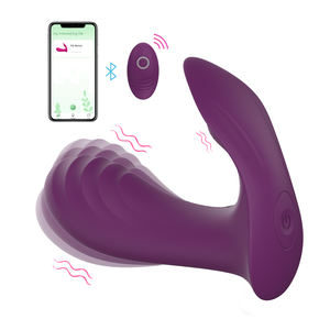 Ylove Venta caliente Masajeador de control remoto inalámbrico <span class=keywords><strong>Vagina</strong></span> Juguetes sexuales Vibrador Juguetes Usable G-Spot APP-Pareja Mariposas - Product Image 1