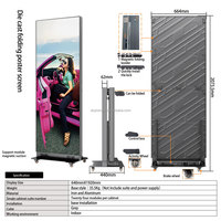 Tótem LED Plegable de Pie para Interiores al Mejor Precio, 640x1920mm, Pantalla de Póster LED P2 P2.5
