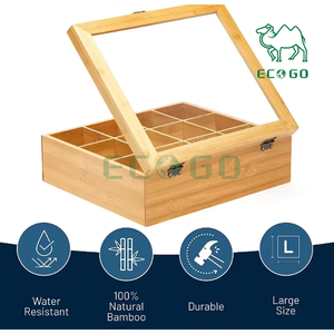 ที่ใส่ถุงชาเป็นมิตรกับสิ่งแวดล้อมช่องใส12ช่องใส่ชาถุงชาไม้ไผ่ - Product Image 6