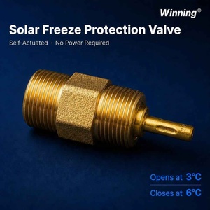 Élément thermique thermostatique auto-actif pour vanne de purge et protection antigel, 3/4 pouce DN20, pour chauffe-eau <span class=keywords><strong>solaire</strong></span> - Product Image 1