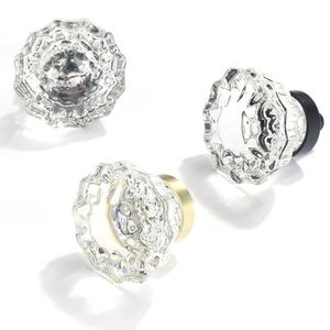 Ánh sáng sang trọng bạc Chrome kẽm rõ ràng Tinh thể thủy tinh xử lý núm tinh thể Tủ cửa núm kéo - Product Image 6