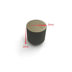 Aluminum Gold Black Knurled Cabinet <strong>Door</strong> <strong>Knob</strong> Drawer Handle for Kitchen Bedroom Dresser-Modern Design Villa Outdoor Use Durable - Product Image 6