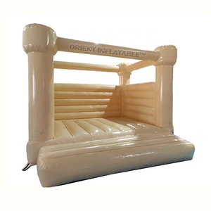 Château gonflable <span class=keywords><strong>de</strong></span> luxe couleur pêche pour mariage, idéal pour les fêtes, à vendre - Product Image 1