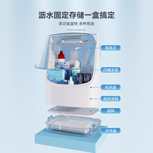 Scatola portaoggetti per lenti Ok Lens Case 18L con doppio coperchio e maniglia per lenti a contatto <span class=keywords><strong>Rgp</strong></span> Ortho K Care Solution - Product Image 4