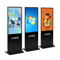 Pantalla LCD 4K de 32, 43, 50 y 55 Pulgadas con Soporte para Publicidad en Centros Comerciales y Ascensores, Reproductor Vertical para Negocios