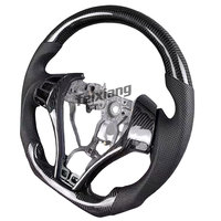 Volant de voiture en cuir à trois branches en fibre de carbone pour Nissan Teana, Duke, X-Trail – Modèle modifié
