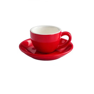 Tasses et soucoupes à expresso en <span class=keywords><strong>porcelaine</strong></span> <span class=keywords><strong>italienne</strong></span> épaissie et isolée, 75cc - Product Image 5