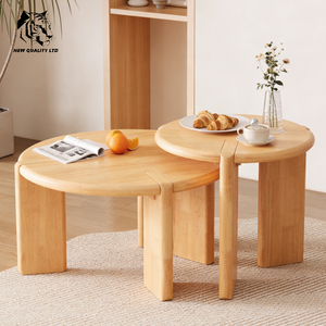 Mesa de centro de madera estilo tronco, diseño nuevo, fabricada en fábrica, a buen precio, personalizable, en stock, dropshipping, para sala de estar. - Product Image 2