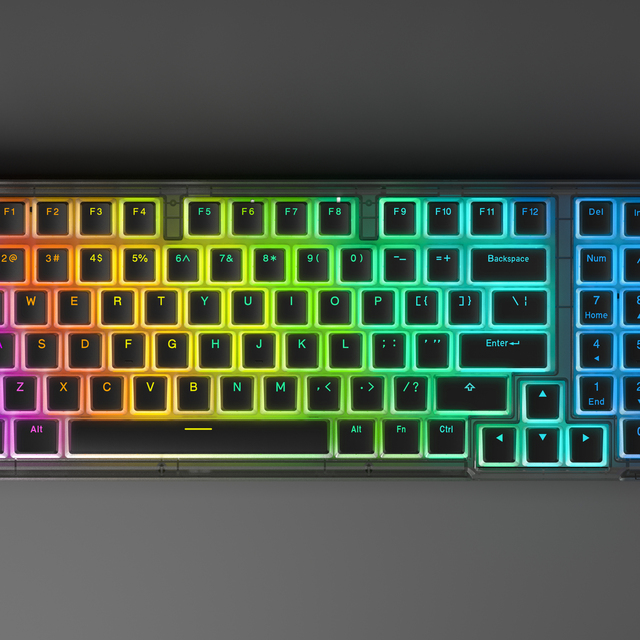 Motospeed K7 Pro Gaming Mechanical Keyboard Wired 98 Keys RGB Backlight Hot Swap PBT Keycap