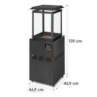 Cheminée au gaz moderne Innopower, vente chaude, chauffage portable, chauffage rapide, 8 kW, sans fumée, propane/butane/GPL, utilisation en jardin