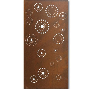 Pantalla de privacidad de metal que es ideal para evitar que los vecinos invadan tu privacidad, pantalla de metal oxidado - Product Image 5