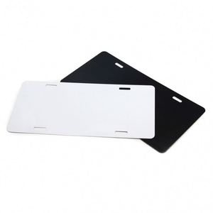 Cadre de plaque d'immatriculation de voiture personnalisé en aluminium avec impression en relief, vierge pour sublimation DIY, pour personnalisation de logo - Product Image 4