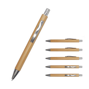 Wholesale Recyclable Bamboo Ballpoint <b>Pen</b> Creative Wood Gift Advertising with Logo Printing Customized Advertising - Product Image 1