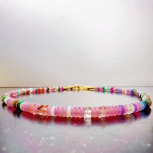 Kalung manik-manik Frisbee Musim Panas <span class=keywords><strong>2025</strong></span> untuk wanita berlian alami cahaya mutiara mewah ceruk rantai klavikula kupu-kupu - Product Image 5
