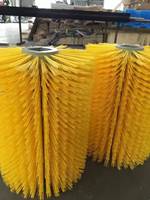 Brosses rotatives d'anneau de gaufrette de fil d'acier de brosse de balayeuse de rue de nouveau modèle pour des routes